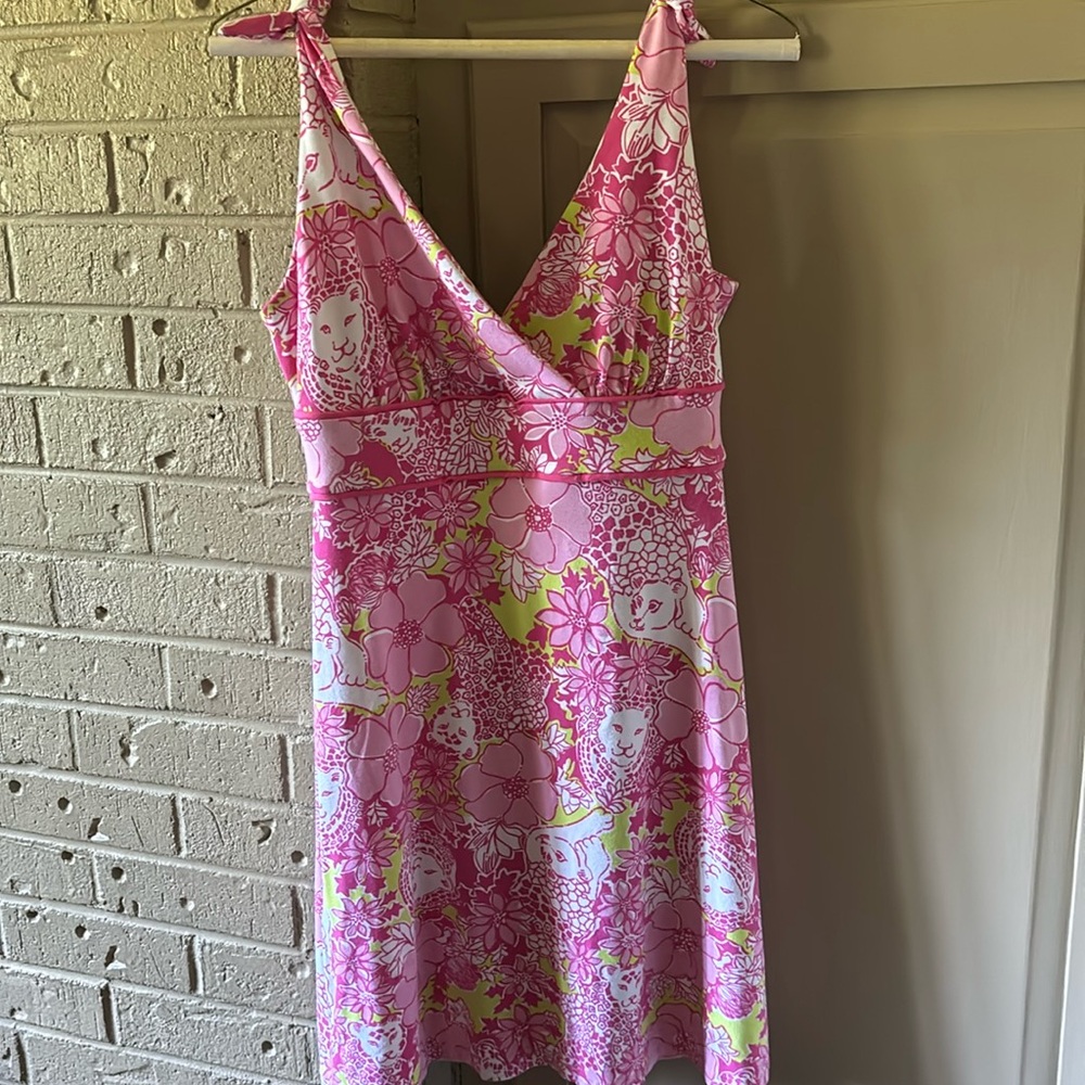 Vintage Lilly Pulitzer Animal/Floral Print Dress